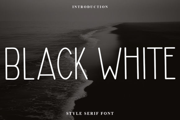 Black White: A Sleek Typeface for Modern Design