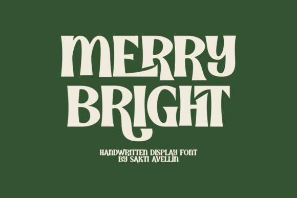 Discover the Charm of the Merry Bright Handwritten Font