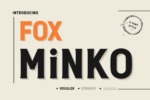 Fox Minko: A Retro Bold Display Font for Impactful Design