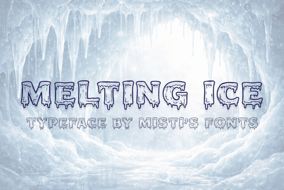 The Melting Ice Font: Capture Winter's Artistic Charm